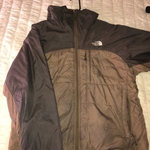 Large Dark brown north face summit series jacket